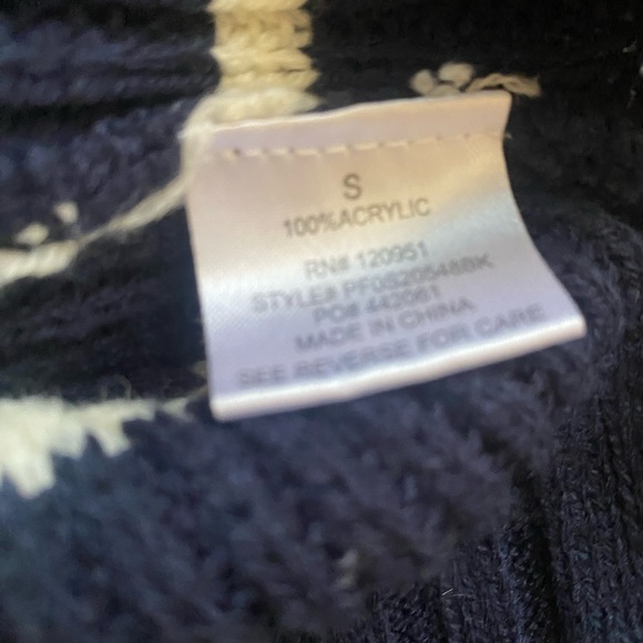 PINK ROSE SWEATER BLUE AND WHITE STRIPES SIZE SMALL - Picture 4 of 7